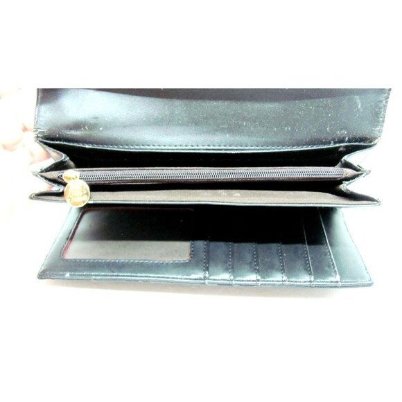 Parlontis Monogrammed Italian Sateen Clutch Wallet - Picture 7 of 12